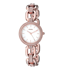 Watch strap Fossil ES4123 Stainless steel Rosé